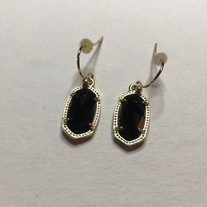 Tiny black Kendra Scott earrings
